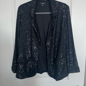 Black sequin blazer - perfect for holidays